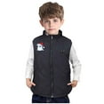 thumbnail image 3 of ZCFZJW Heated Jacket Heated Vest for Kids Boy Girls, Sleeveless Lightweight USB Rechargeable Thick Warm Windproof Full Zip Up Down Jacket, Battery Not Included(Black#29,10-11 Years), 3 of 10