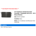 thumbnail image 2 of A/C Condenser and Receiver Drier Assembly - Compatible with 2016 - 2019 Nissan Maxima 2017 2018, 2 of 2