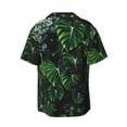 thumbnail image 6 of Daiia Lush Foliage Green Plant Men's Linen Shirts Short Sleeve Casual Shirts Button Down Shirt for Men Beach Summer Wedding Shirt-3X-Large, 6 of 6