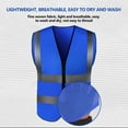 thumbnail image 5 of High Visibility Reflective Vest in Blue for Night Work and Running in Lightweight and Adjustable Design, 5 of 5