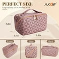 thumbnail image 6 of SUOSDEY 2 in 1 Crossbody Makeup Bag,Large Capacity Luxury Leather Cosmetic Bag for Travel, 6 of 7