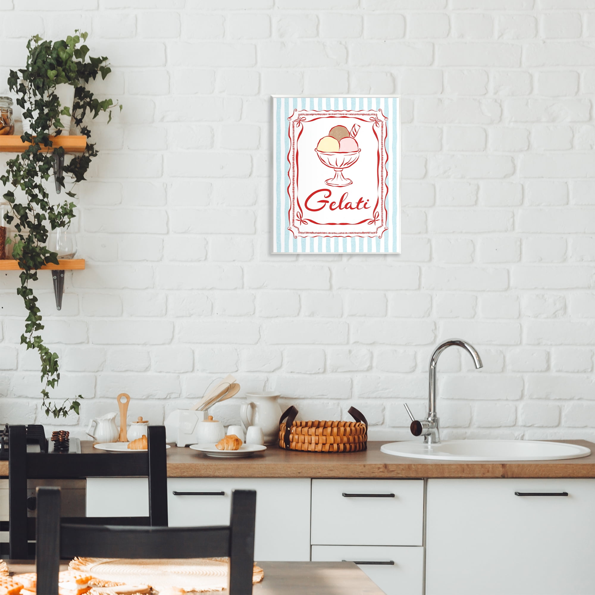 Stupell Industries Italian Summer Gelati Wall Plaque Art, design by Miriam Wood