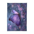 thumbnail image 6 of DEIARA Sakura Purple Butterfly Square Tablecloth 60×60in Polyester Fabric Tablecloth Washable Dust Resistant Wrinkle Resistant, 6 of 9
