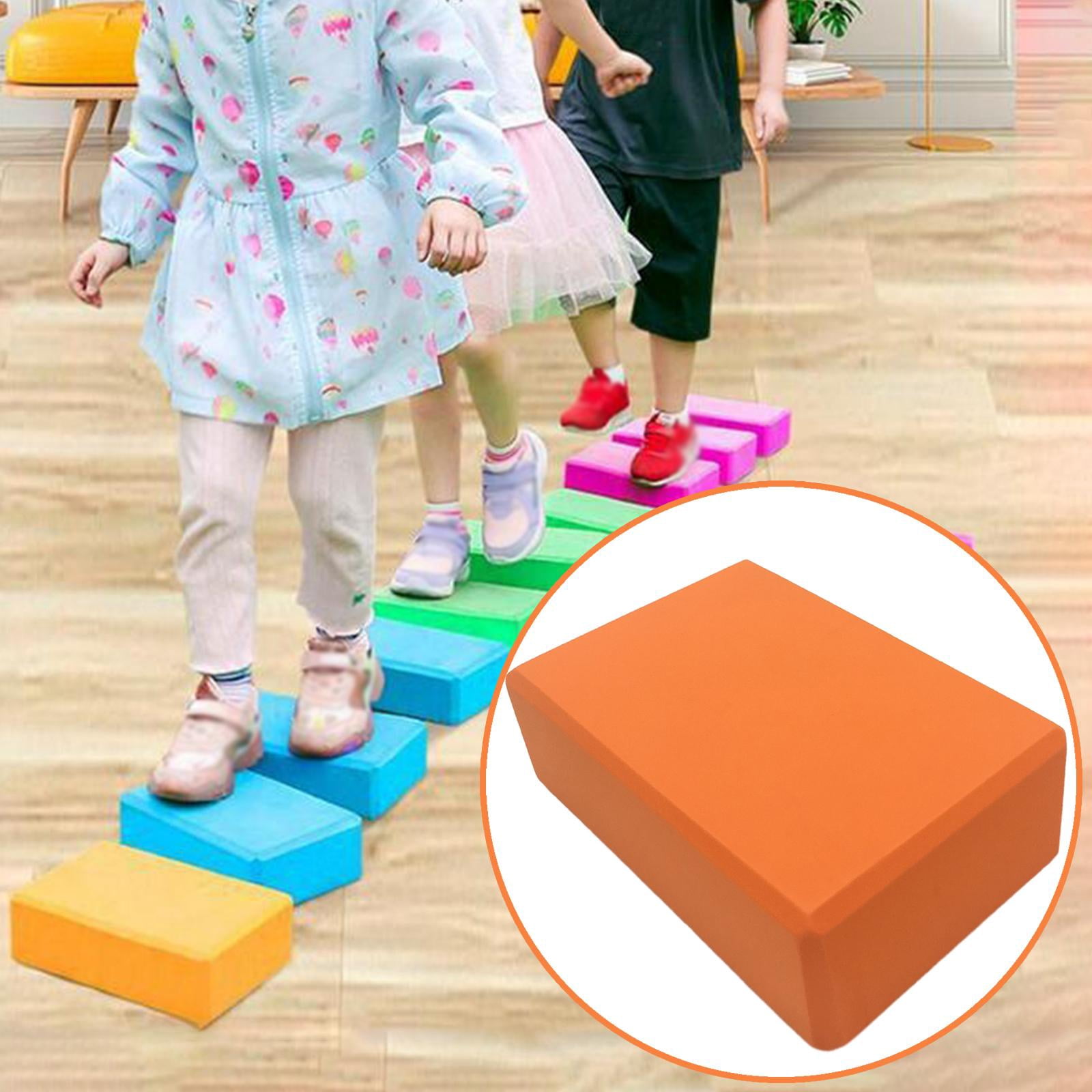 Tremplin D'équilibre En EVA Jaune - 23x15x7,5 Cm - Antidérapant, Pour Enfants, école, Jeu Sensoriel, Coordination - 8