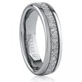 thumbnail image 1 of Domed Polished Edges With Man-Made Meteorite Inlay. Ring, 1 of 2