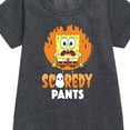 thumbnail image 2 of SpongeBob SquarePants - SpongeBob Scaredy Pants - Toddler And Youth Girls Fleece Dress, 2 of 5