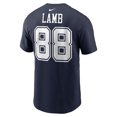 thumbnail image 3 of Men's Nike CeeDee Lamb  Navy Dallas Cowboys  Player Name & Number T-Shirt, 3 of 3