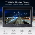 thumbnail image 3 of 7" Car Monitor 2CH AHD Display For Front Rear Side View Back Up Camera 4 Pin wire connector camera ,Clear Images, 3 of 7