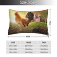 thumbnail image 2 of Balery Country Farm Morning Rooster Funda de Cojín Estampada, Regalos para Mujeres, Regalos de Amor para Ella, Regalos para Novia o Esposa, Funda de Almohada-16"x24", 2 of 6