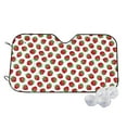 thumbnail image 2 of Lsque Hand Drawn Strawberry Car Windshield Sun Shade | Accordion Folding Style Auto Shade for Car Truck SUV Van | Blocks UV Rays Sun Visor Protector | Medium, 2 of 7