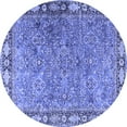 thumbnail image 1 of Ahgly Company Indoor Round Animal Blue Traditional Area Rugs, 7' Round, 1 of 4