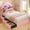 Pink, variant on Pink Upholstered LED Princess Twin Size Bed Frame with Storage Headboard, Charging Station & 3 Drawers, No Box Spring Needed