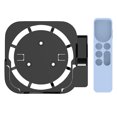 thumbnail image 1 of Soporte para decodificador Irfora Set-top box de pared con soporte para control remoto Juego de funda protectora compatible con Apple TV2 / 3/4/5/6 Negro + Azul Irfora Soporte para decodificador, 1 of 2