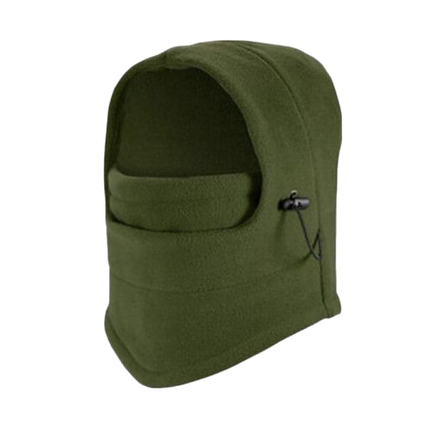 Qarigey Sombreros a prueba de viento, capucha cálida, pasamontañas, cubiertas ajustables para esquí, gorras, artículos para la cabeza, suministros Sombreros ejercito verde Qarigey AP009970-08