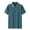 Blue, variant on Dagugfen Summer Tops for Men Lapel V Neck Business Casual Office Short Sleeve Color Block Tee Shirts