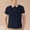 Navy, variant on Dolkfu Golf Shirts for Men Collared Blue Short Sleeve Tops Solid Fashion Polos &nbsp;Shirts&nbsp;Men