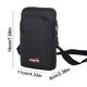 thumbnail image 3 of Riñoneras Riñoneras Bolso Bandolera De Lona Bolso De Compras Informal Bolsos Para Teléfono De Gran Capacidad (Negro), 3 of 6