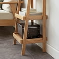 thumbnail image 7 of Ladder Bookshelf, Solid Oak Wood Standing Shelf 3-Tiers Ladder Bookshelf with Open Storage Floor Bookcase, Side Table for Bathroom, Living Room, Bedroom, Hallway, Patio, Kitchen, Natural, 7 of 7