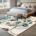 thumbnail image 4 of 6'x9' Area Rugs, Blue Tulip Indoor Outdoor Area Rug for Living Room Bedroom, Vintage Flowers Butterfly Plants Beige Rustic Washable Bathroom Rugs Kitchen Floor Carpet Mats Home Decor Aesthetic, 4 of 8