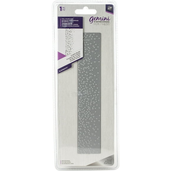 Gemini Foilpress Stamp Die Elements-Confetti Border