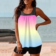 thumbnail image 6 of Womens Flowy Tankini Tops Modest Bathing Suit Loose Fit Two Piece Swimsuit Scoop Neck Swim Tops High Waisted Bottom, XL, 6 of 7