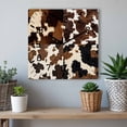 thumbnail image 6 of Cow Patterned Wooden Wall Clock Silent Non Ticking, Vintage Farmhouse Abstract Country Western Square Wall Clocks Battery Operated, Decor Clock for Home Office, Living Room, Kitchen, 12 Inch, 6 of 9