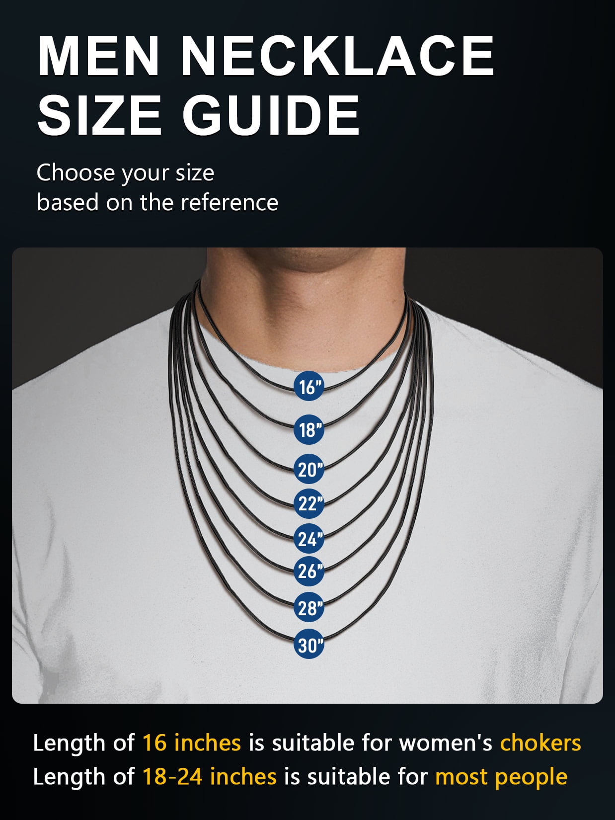 ChainsProMax Black Snake Chain for Men Women Waterproof Braided Necklace Chain for Pendant Fathers/Mothers Day Gift Dad Mom
