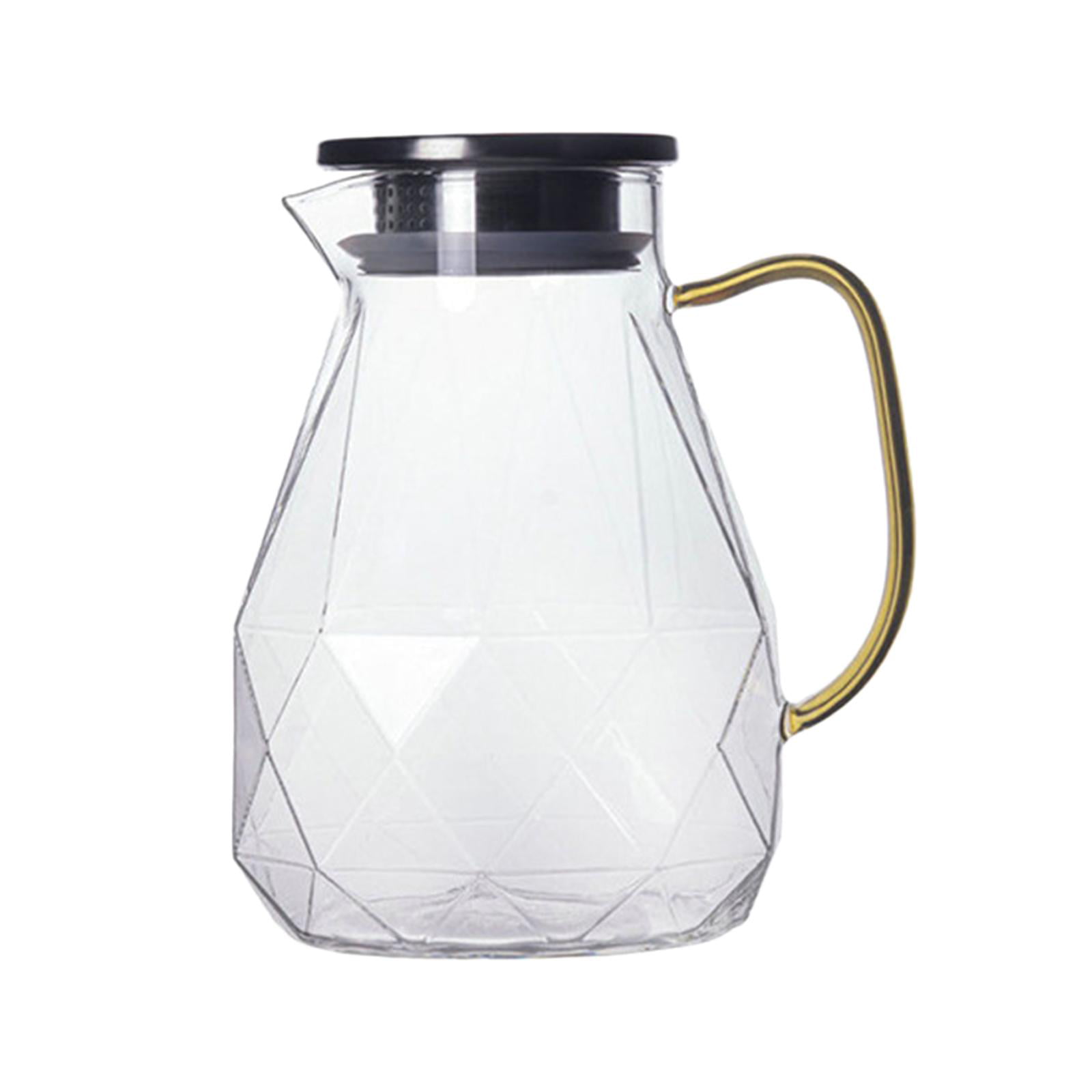 Hand-Blown Glass Carafe with Spill-Proof Lid for Hot & Cold Beverages –  Home Finesse