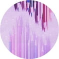 thumbnail image 1 of Ahgly Tapis Rond Lavable en Machine Intérieur Transitionnel Heliotrope Violet, 4 Pieds Rond, 1 of 7