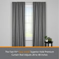 thumbnail image 3 of Kenney ® Fast Fit Easy Install Superior Hold Premium Curtain Rod, 2-Pack 28-48" - White, 3 of 5