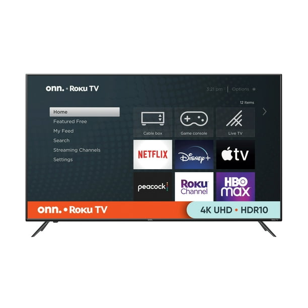 onn. (100012586) 55” 4K UHD (LED Roku Smart TV with HDR
