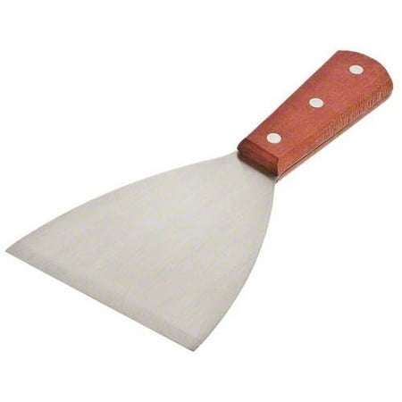 Board Scraper NEW, 8 1/4 Inch Grill Scraper, Diner Grill Scraper, Griddle Scraper, Teppanyaki Grill Scraper, Angle-Slanted Blade, Stainless Steel, Commercial Grade ()
