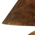 thumbnail image 2 of Iva 29 Inch Curved Table Lamp Ornate Design Distressed Brown Hydrocal - Saltoro Sherpi, 2 of 4
