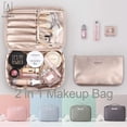 thumbnail image 2 of Gustave 2 in 1 Portable Travel Makeup Beauty Bag Waterproof Multifunction Cosmetic Organizer with Inner Pouch "Gray", 2 of 11