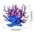 thumbnail image 3 of Aquarium Coral Reef Decor Plastic Artificial Coral Ornament for Fish Tank Freshwater Saltwater Aquascape Hideout 5.9 in, 3 of 6