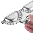 thumbnail image 3 of Cyence Stainless steel dumpling machine, Dumpling Machine Double Headed Large Stainless Dumpling Maker 2 In 1 Dough Cutter / Dumpling For Dumpling Ravioli Pierogi & Meat Pie clearance, 3 of 8