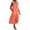 Orange, variant on Edvintorg Women Summer Dresses Sleeveless Casual Loose Swing Button Down Midi Dress with Pockets