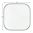 thumbnail image 2 of 24x24'' Black Rounded Square Bathroom Vanity Wall Mirror Matt Black Stainless Steel Metal Framed Square Bathroom Mirror, 2 of 7