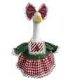 thumbnail image 2 of AZXY Christmas Porch Goose Outfit, 23" Holiday Party Costume Set for Porch Goose, Goose Clothes for Cement Goose, Goose Clothing for Goose Statue, Festive Winter Outdoor Decor for Yard Lawn Garden, 2 of 7