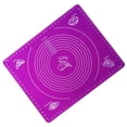 thumbnail image 3 of 2 Pcs Pastry Mat Extra Large Thick Silicone Baking Mat with Measurements Non Stick Non Pastry Rolling Mat - 50x40cm (Purple), 3 of 6