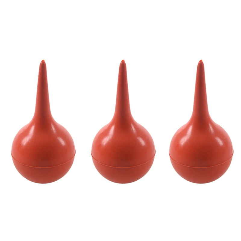 3X Rubber Suction Ear Washing Syringe Squeeze Bulb