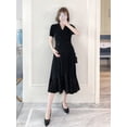 thumbnail image 5 of Vestido de mujer embarazada, vestido de verano de talla grande para mujer, vestido de manga corta a la moda para mamá, 5 of 5
