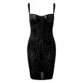 thumbnail image 2 of Vedolay Women Dresses Women's Summer Side Slit Halter Maxi Dress,Black XL, 2 of 4