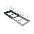 thumbnail image 2 of Organisateur de Tiroir à Pot, Étagère de Cuisine Support de Couvercle de Pot, Télescopique Réglable, Design Moderne, pour Cuisine, Rangement Efficace, Organisateur Pliable Hzhnb / Acier Inoxydable, Gris, 2 of 6