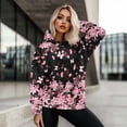 thumbnail image 5 of SCRAWLGOD Cherry Blossom Women Pullover Hoodies for Women Oversized Sweatshirts Long Sleeve Sportswear Hoodie Women Lightweight Women Activewear Hoodies for Dancing Size XL, 5 of 7