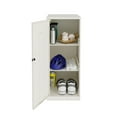 thumbnail image 5 of Space Solutions 35.5 inch High 3 Shelf Storage Locker Cabinet, Welded Metal, Fully Assembled, Vented Door, White, 5 of 6