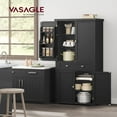 thumbnail image 2 of Danolapsi Pantry Cabinet, Freestanding Tall Cupboard Storage Cabinet with a Drawer, 2 Cabinets, 4 Adjustable Shelves, 6 Door Shelves, Living Room, Kitchen,15.7 x 30 x 71.7 Inches, 2 of 8