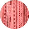 thumbnail image 1 of Ahgly Company Indoor Round Abstract Red Modern Area Rugs, 6' Round, 1 of 4