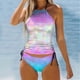 thumbnail image 1 of WILLBEST Traje de Baño Mujer Manga Larga Traje de Baño Tankini Con Estampado de Estrellas Degradado Separado Para Mujer Conjunto 2, 1 of 4