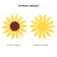 thumbnail image 3 of FENGGUIQU 15Ud Parches Aplicación Girasol Para Decorar Ropa Bolsos Y Material DIY, 3 of 6